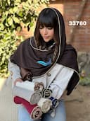 شال برشکا پاییزه دور خز کد nil33760