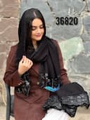 شال ژورژت درختی پولکی دانتل کد nil36820