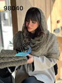 شال حصیری برفکی وارداتی کد nil98040