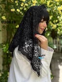 روسری سه گوش گیپور اکلیلی وارداتی کد nil020610