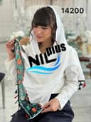 شال وال اسلپ حاشیه سنتی کار شده کدnil14200