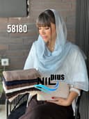 شال مونو نخی مجلسی طرح دار کد nil58180