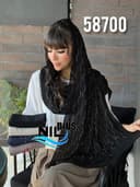 شال مجلسی ژورژت درختی نگینی کد nil58700
