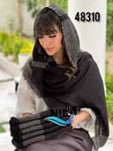 شال کنفی حصیری آندیا کد nil48310