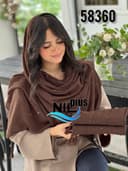 شال جاذبه پفکی پولکی کد nil58360