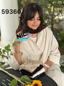 روسری سه گوش گیپور حاشیه دانتل کد nil59360