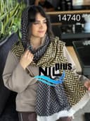 شال موهر طرحدار ویژا کد nil14740