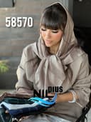 روسری ژورژت ساختن مجلسی نگینی کد nil58570