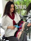 دستمال گردنی ساتن پلیسه کد nil57830