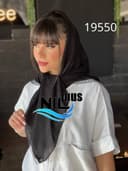 روسری ژورژت درختی حاشیه دانتل کد nil19550