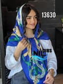 روسری نخی دور دست دوز کد nil13630