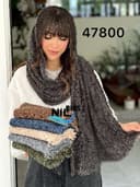 شال برشکا دامنی دور ریش کد nil47800