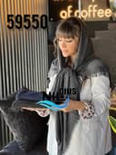 روسری پاییزه کنفی حصیری دور ریش کد nil59550