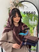 روسری پاییزه نخ پنبه دور ریش کد nil59540