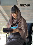 شال حصیری کنفی نخ مجلسی طلا کوب کد nil59740