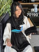 شال دیپلمات ساتن ژورژت درختی نگینی کد nil70190
