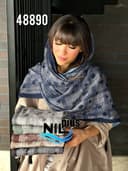 شال نخ برشکا طرحدار مانیلا کد nil48890