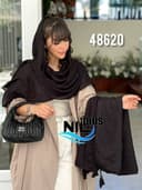 شال ژورژت درختی نگینی کد nil48620