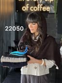 شال پاییزه لمه دار دور ریش کد nil22050