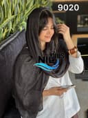 شال نخ ابریشم توس حاشیه زنجیر کدnil9020