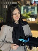 روسری ژورژت درختی حاشیه عدسی کد NIL57010