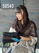 شال خامه دوزی حاشیه گیپور کد nil58540
