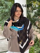 روسری نخی طرح دار کدnil14520