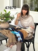 شال تور حاشیه پلنگی حلما کد nil47670