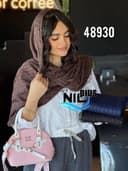 شال نخ پلیسه حاشیه دانتل کد nil48930