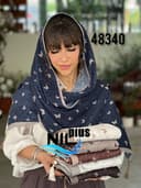 شال نخ برشکا پروانه کد nil48340