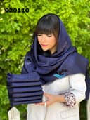 روسری نخ ابریشم ژاکارد لمه کد nil020110