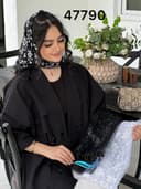 مینی اسکارف شکوفه حاشیه دانتل کد nil47790