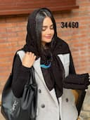 روسری کرپ حریر نگینی دیوا کد nil34460