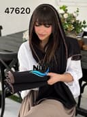 شال پفکی حاشیه پلنگی عایشه کد nil47620
