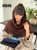 شال کنفی حصیری پاپیون کد nil48640