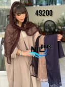 شال تور طرح دار دلشا کد nil49200