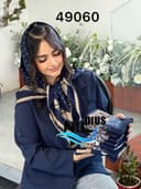روسری نخ ژورژت درختی اسلینا کد nil49060