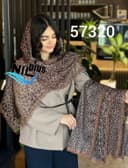 شال تور حاشیه پلنگی کد nil57320