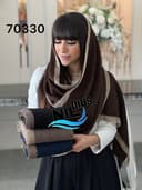 شال بافت حاشیه طرح دار حوران کد nil70330