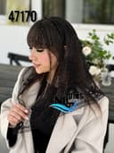 روسری سه گوش تل دار حاشیه دانتل کد nil47170
