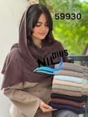 شال پاییزه کنفی حصیری دور ریش آنوشکا کد nil59930