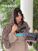 شال برشکا پلنگی ژوان کد nil59690