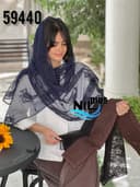 شال گیپور حاشیه طرح دار کد nil59440