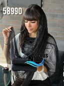 شال دانتل پولکی حاشیه گیپور کد nil58990