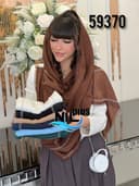 شال ژورژت درختی نگینی دانتل کد nil59370