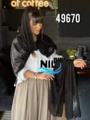 شال حریر شیفون نگینی وارداتی کد nil49670