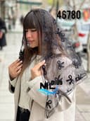 روسری سه گوش عنکبوتی حاشیه دانتل کد nil46780
