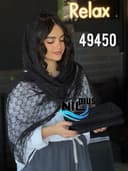 شال دانتل حاشیه گیپور کد nil49450