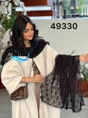 شال دانتل نگینی حاشیه گیپور کد nil49330