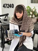 روسری نخ ژورژت درختی آیلا کد nil47240